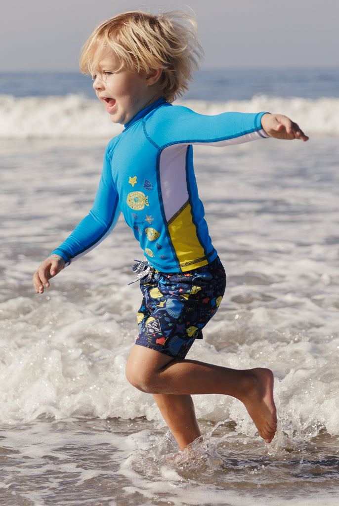 ropa con protección solar y trajes de baño para bebes niña y niño con UPF50+ fullsand