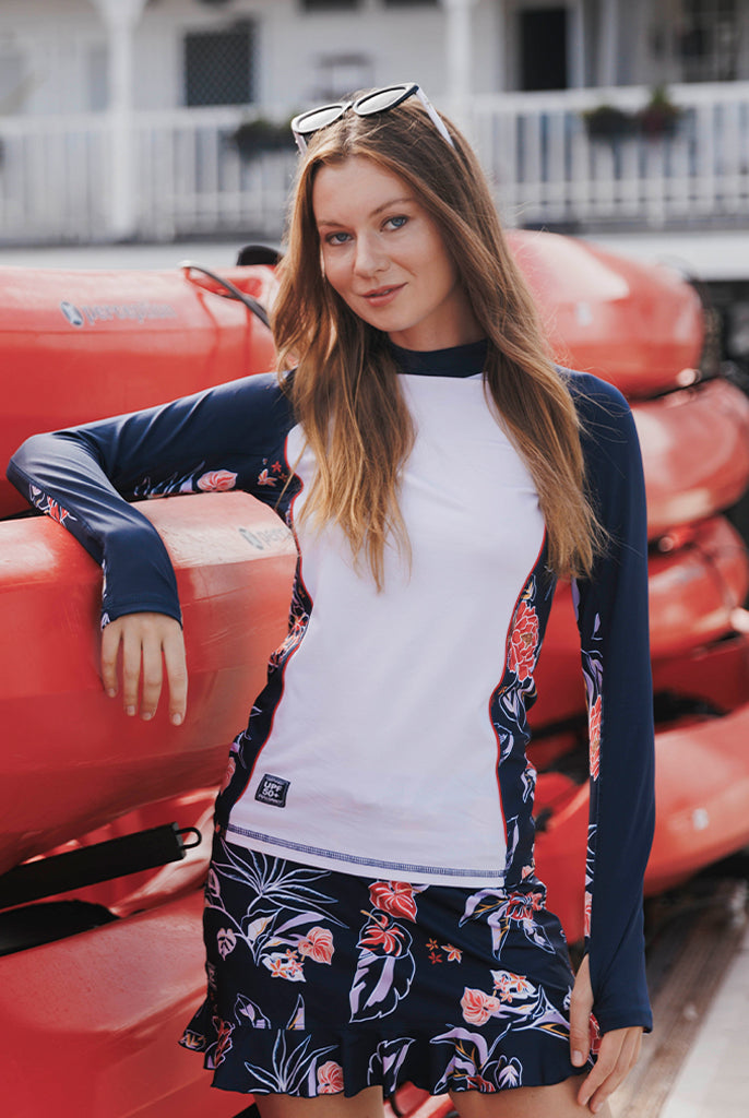 Compra ropa con protección solar y trajes de baño para mujer con UPF50+ playeras, faldas, bodyswim, bikinis, tankinis, trajes completos y accesorios para natación ropa para la playa fullsand