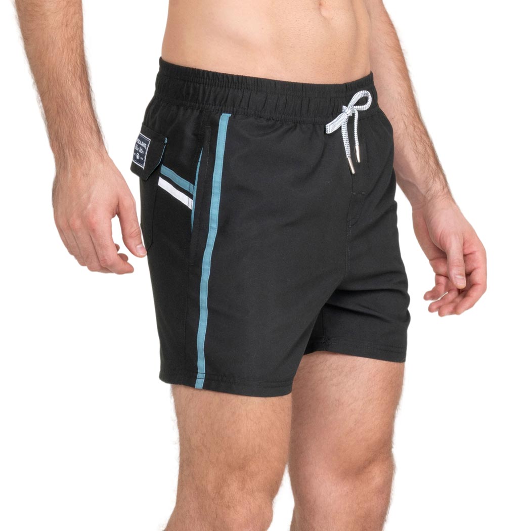 traje de baño hombre bermuda secado rapido negro fullsand