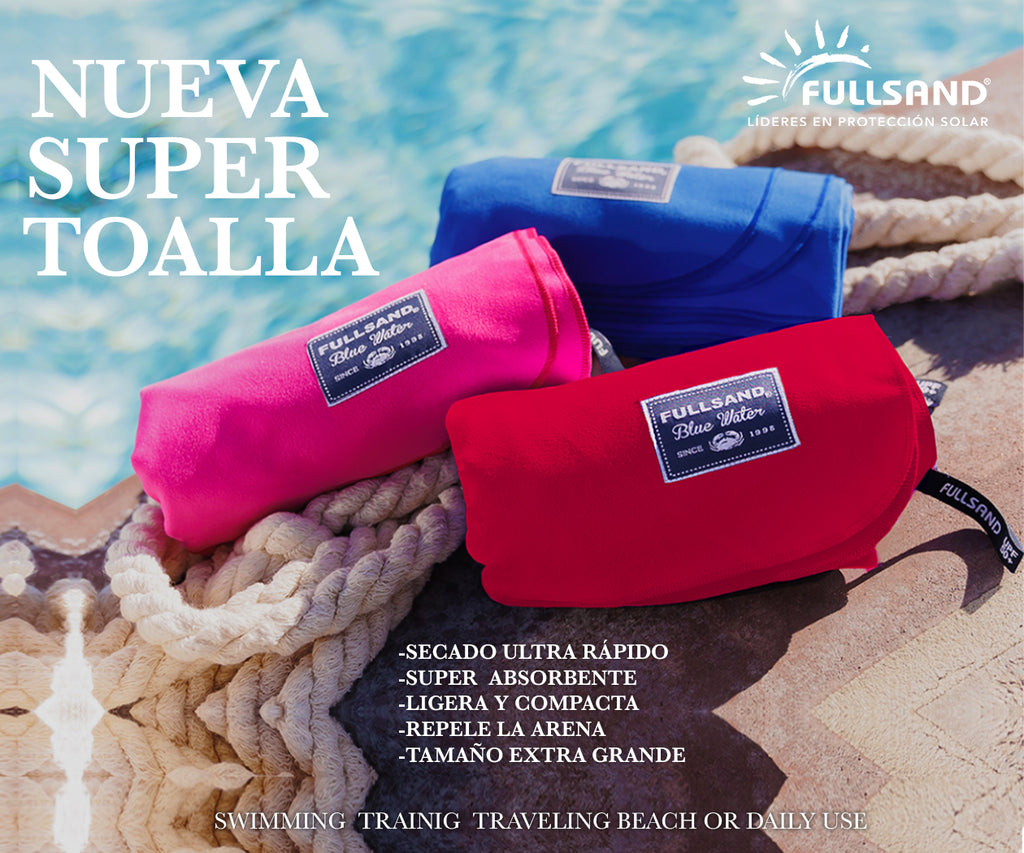 toalla deportiva secado ultra rápido para la playa ideal para tus actividades de natación toalla para la playa fullsand