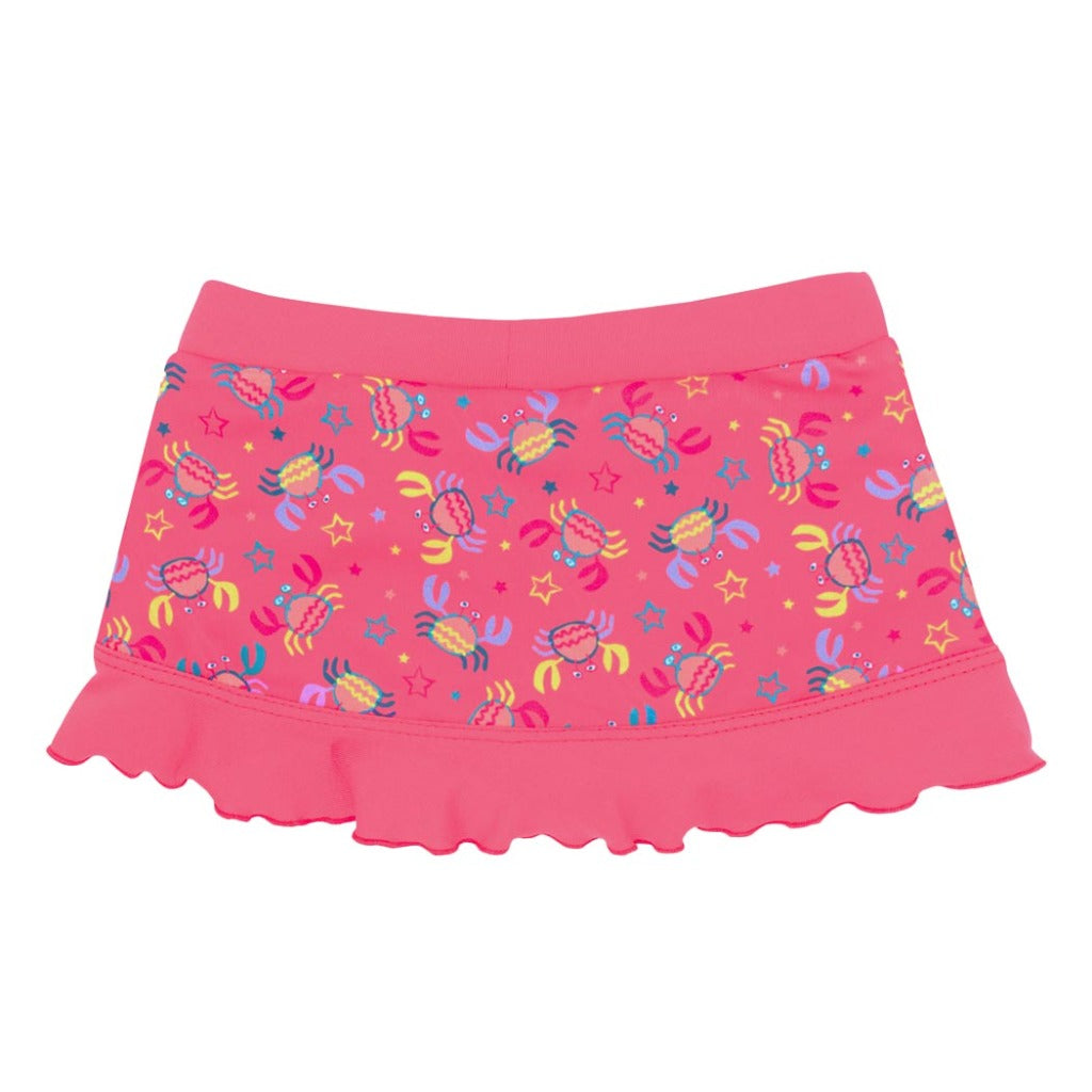 Falda short deportiva para bebe niña con secado rápido tecnologia UPF50+ para tus actividades al aire libre en la playa