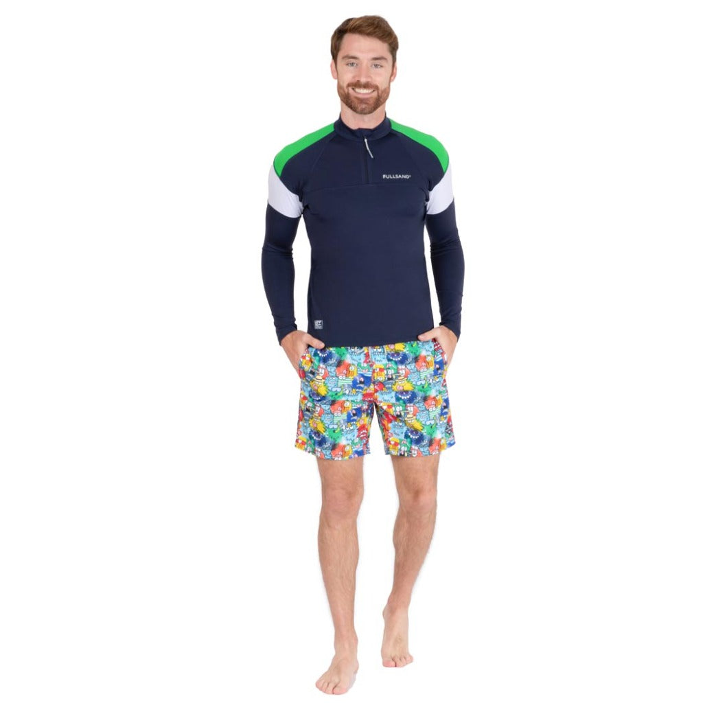 bermudas deportivas hombre secado ultra rapido bañador para caballero pantalon corto bermudas para la playa fullsand