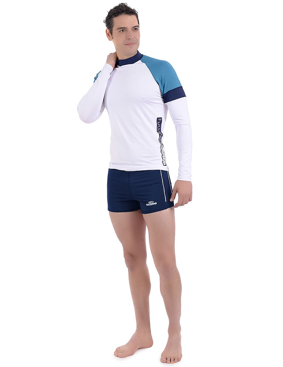 traje para natación hombre tipo boxer secado ultra rápido acuática deportiva 