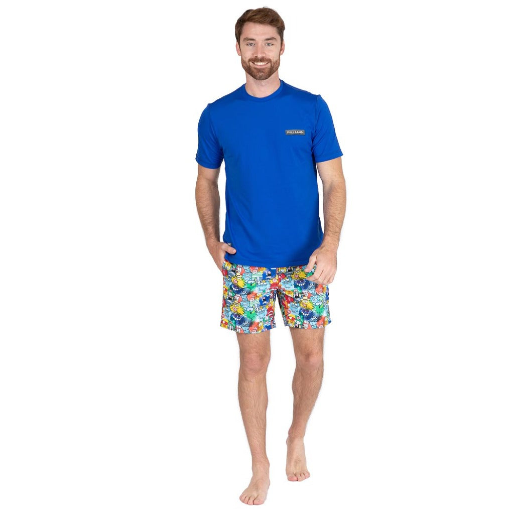 playeras manga corta para el sol  hombre anti uv certificado  UPF50+ para natacion  fullsand