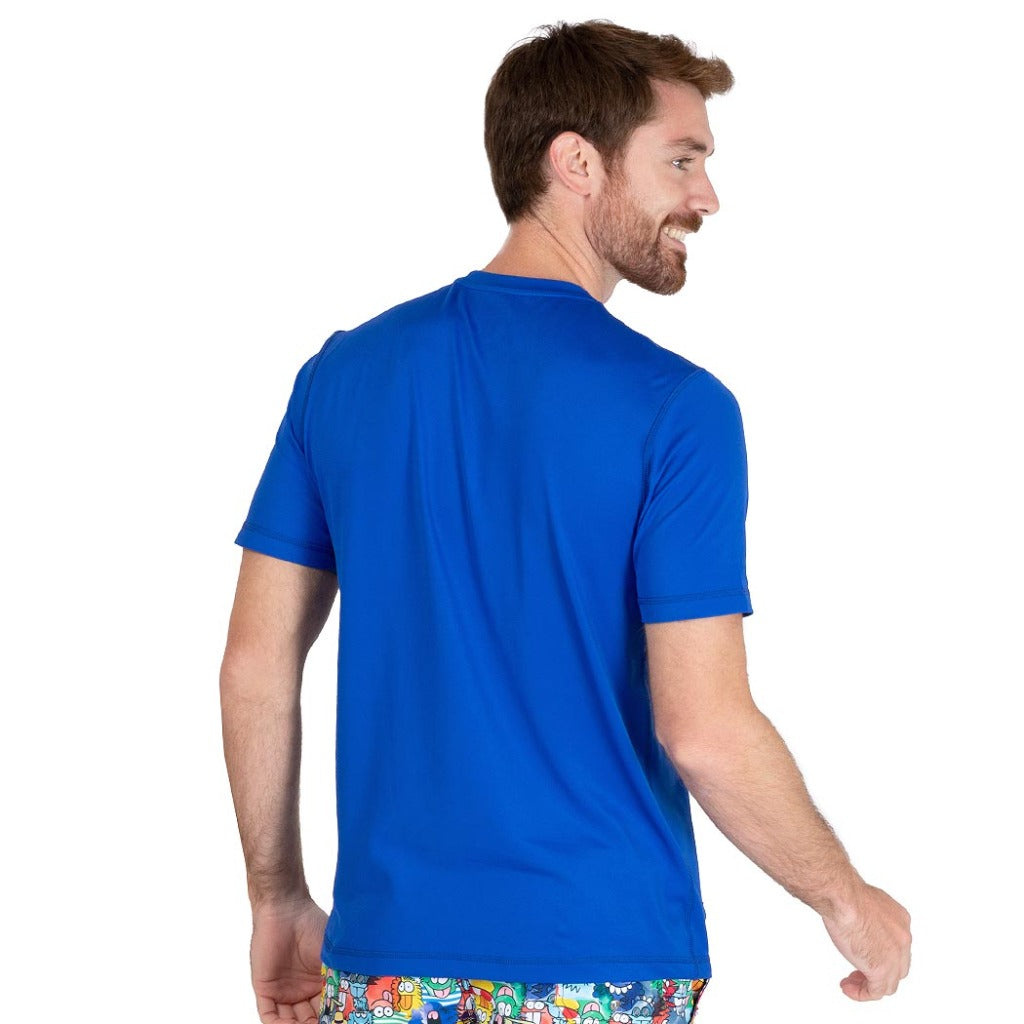 playera uv para nadar hombre con filtro solar certificada con UPF50+ tipo rashguard caballero fullsand con protector solar