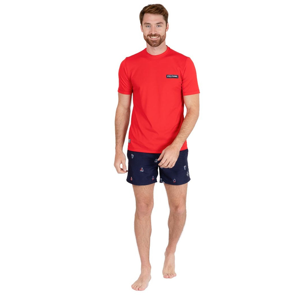 playeras manga corta para el sol  hombre anti uv certificado  UPF50+ para natacion  fullsand