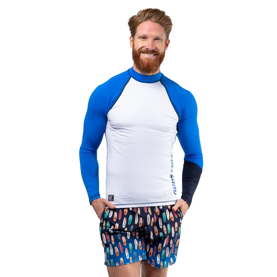 Playera Manga Larga Hombre Con Protección Solar Certificada Fullsand