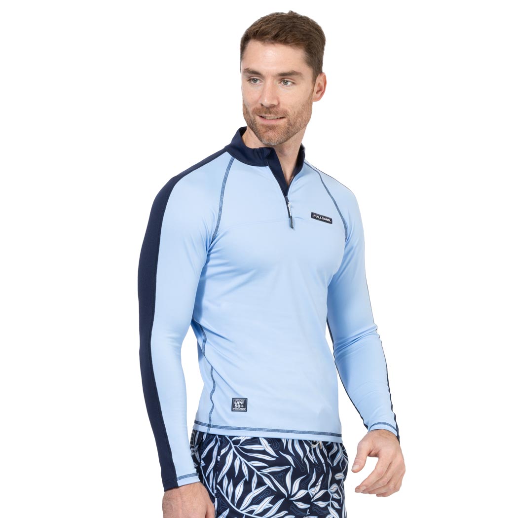 FULLSAND Playera Con Cierre Hombre Con Protección Solar