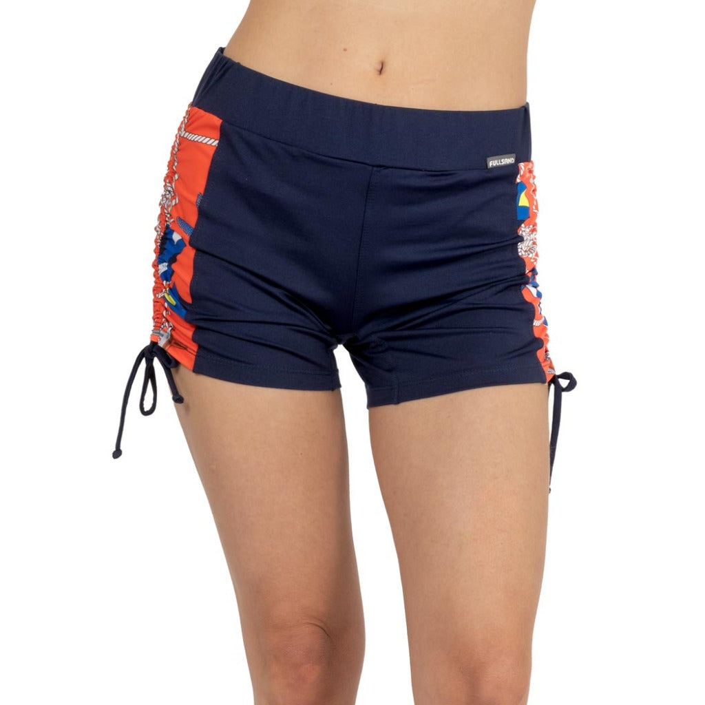 short tipo boxer para la playa mujer secado rápido traje de baño dama short corto para tus caminatas en la playa fullsand