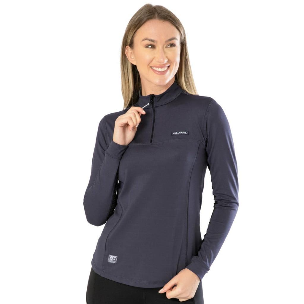 Playera deportiva 2025 mujer manga larga