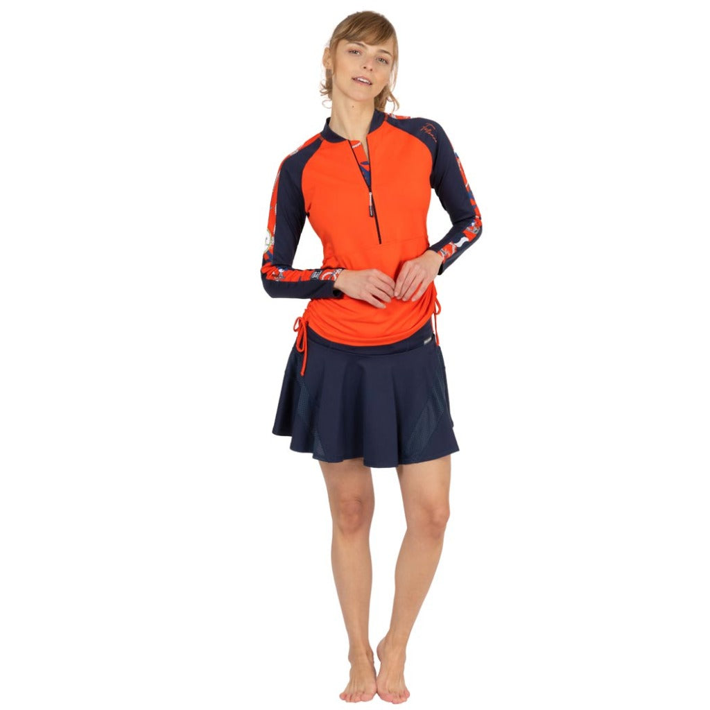 wetshirt mujer manga larga con protección solar uv UPF50+ rashguard para dama anti uv para nadar  fullsand
