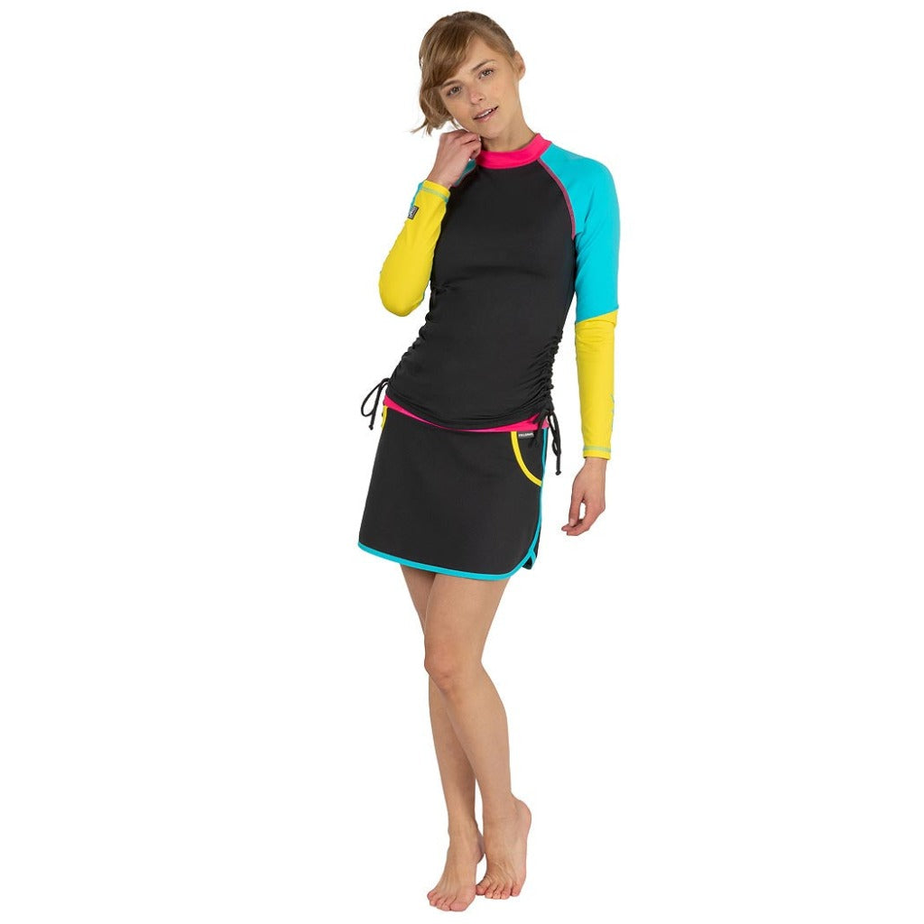 wetshirt mujer manga larga con protección solar uv UPF50+ rashguard para dama anti uv para nadar  fullsand