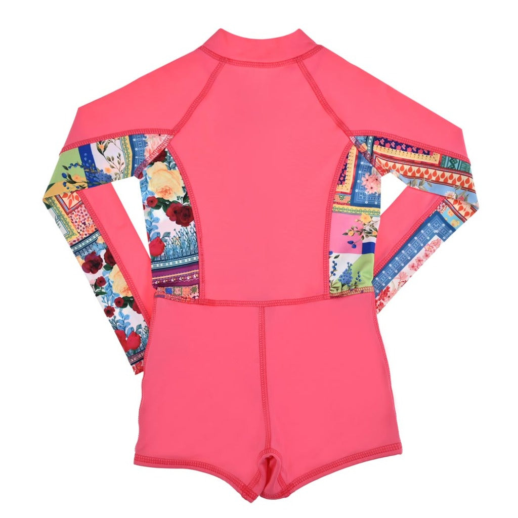 trajes de baño natación para niña manga larga con protección uv tecnologia UPF50+ bodysuit niña para natación para actividades deportivas fullsand