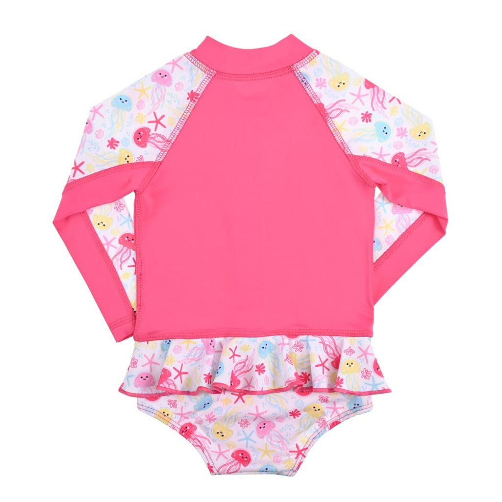 trajes de baño niña 1 a 4 años preescolar manga larga con proteccion uv tecnologia UPF50 trajes de baño para natación niñas 1 a 4 años preescolar con proteccion solar fullsand