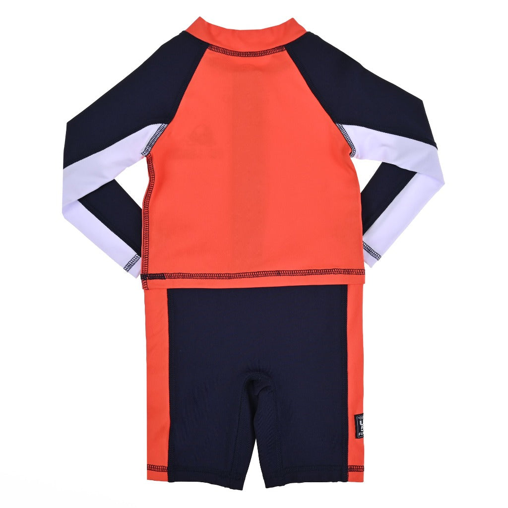 trajes de baño niño 1 a 4 años preescolar manga larga con proteccion uv tecnologia UPF50 trajes de baño para natación niños 1 a 4 años preescolar con proteccion solar fullsand