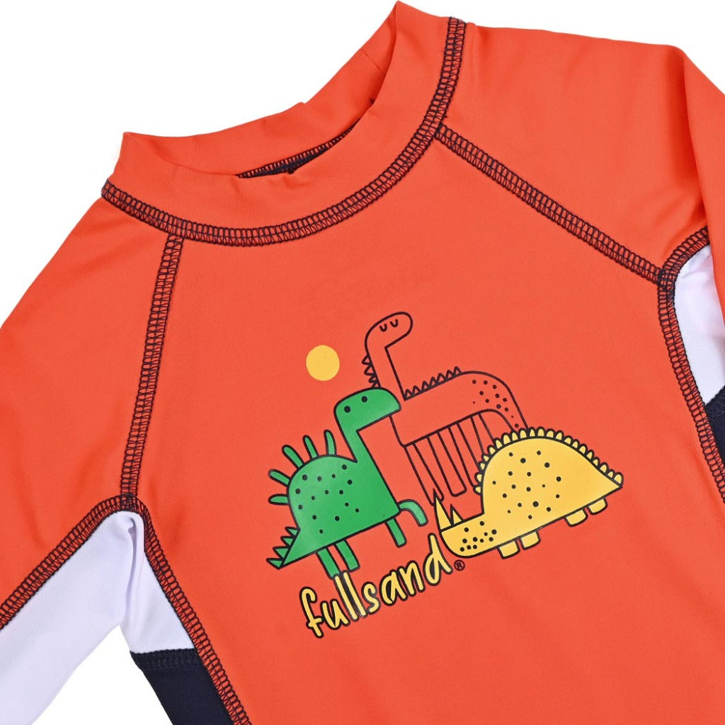 playera uv para nadar niño 1 a 4 años preescolar con filtro solar certificada con UPF50+ tipo rashguard niño 1 a 4 años preescolar fullsand con protector solar