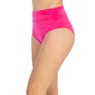 traje de baño mujer calzon parte baja control abdominal rosa coralina
