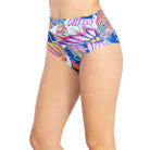 traje de baño mujer calzón parte baja control abdominal  azul claro coralina
