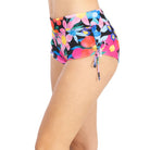 traje de baño mujer short  parte baja control abdominal floreado coralina