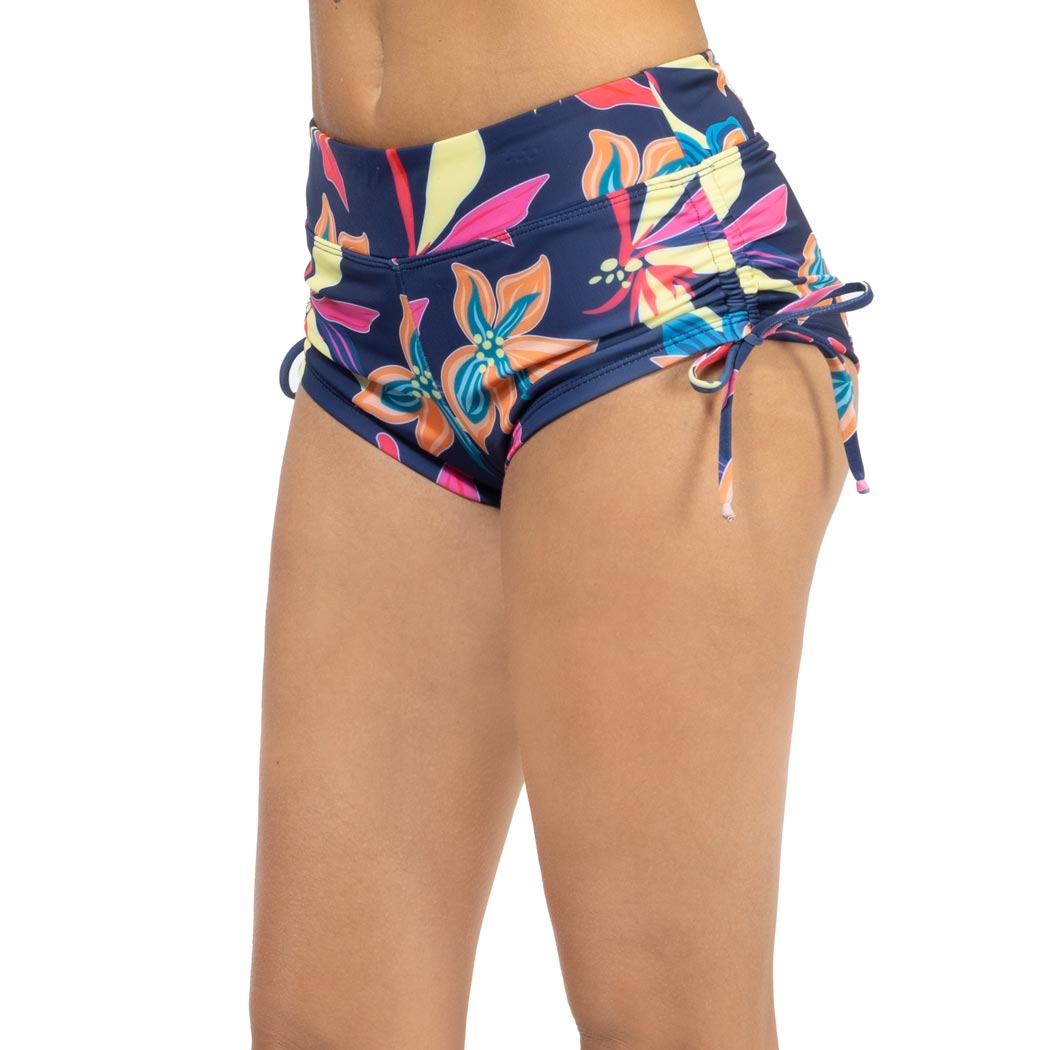 traje de baño mujer short  parte baja control abdominal marino coralina