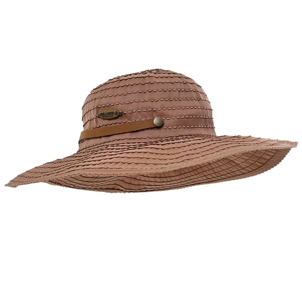 sombrero enrrollable para el sol mujer con protección solar dermatologico con UPF50+ sombrero enrrollabe para playa con filtro solar fullsand