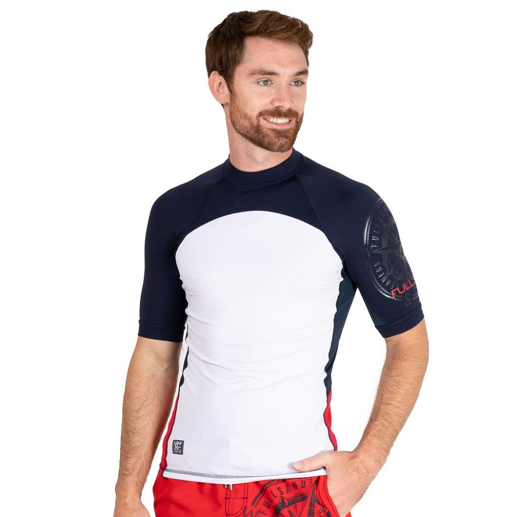 Playera manga corta hombre con protección solar fullsand