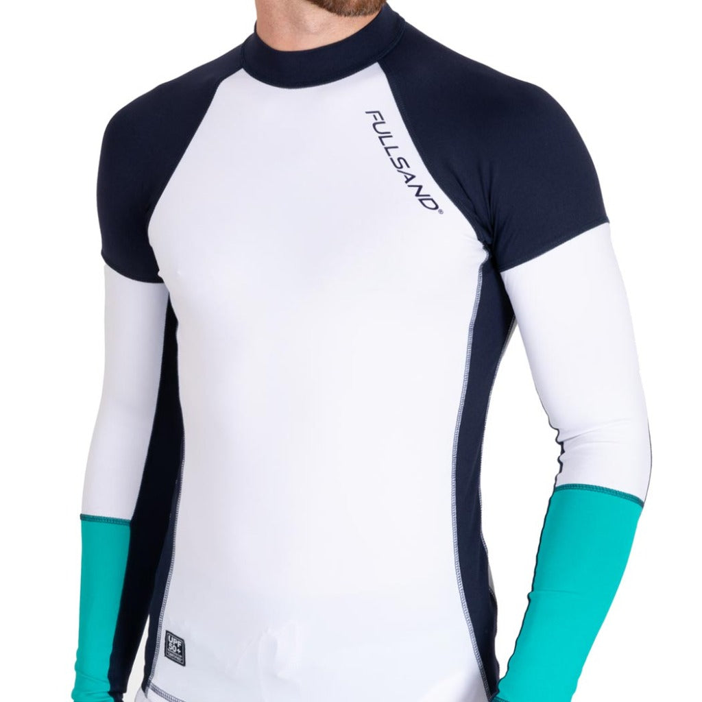 wetshirt para hombre con UPF 50+ acuática fullsand