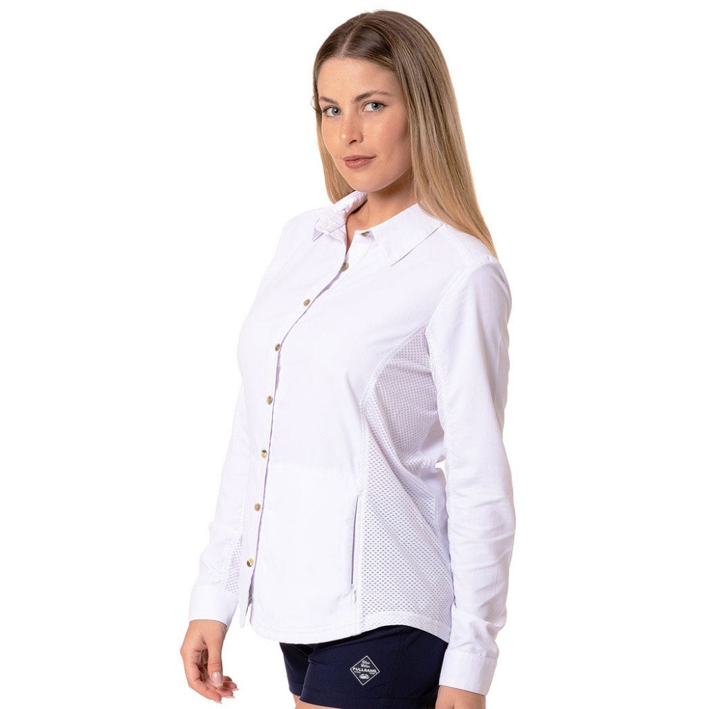 camisa con protección solar mujer senderismo para tus actividades deportivas UPF50+ protegete contra los rayo uv ropa con protección solar fullsand