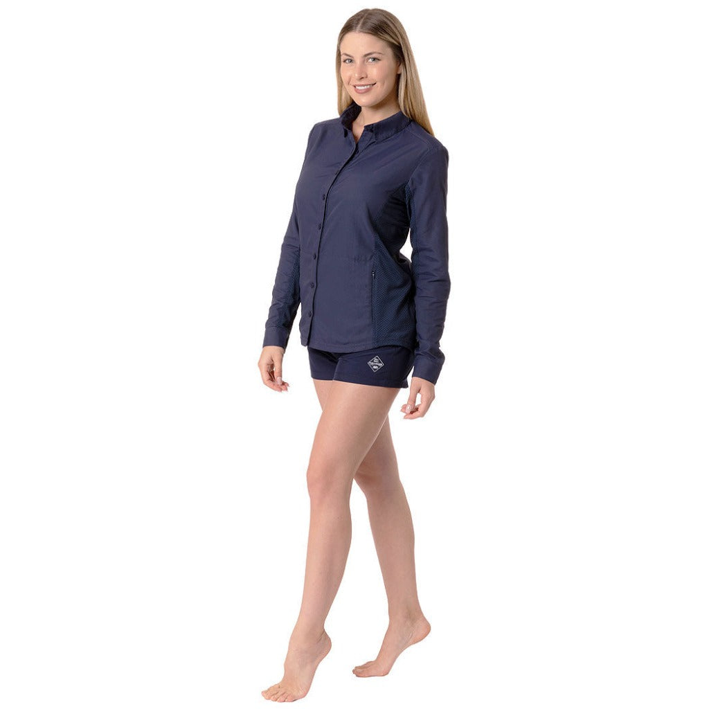 blusa manga lagar mujer con protección solar UPF50+ ropa outdoor para dama para senderismo blusa dama fullsand