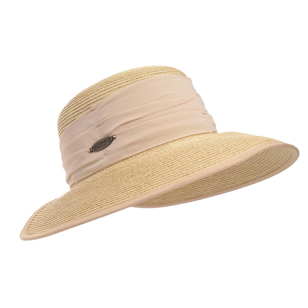 sombrero malvinas para el sol mujer con protección solar dermatologico con UPF50+ sombrero malvinas para playa con filtro solar fullsand